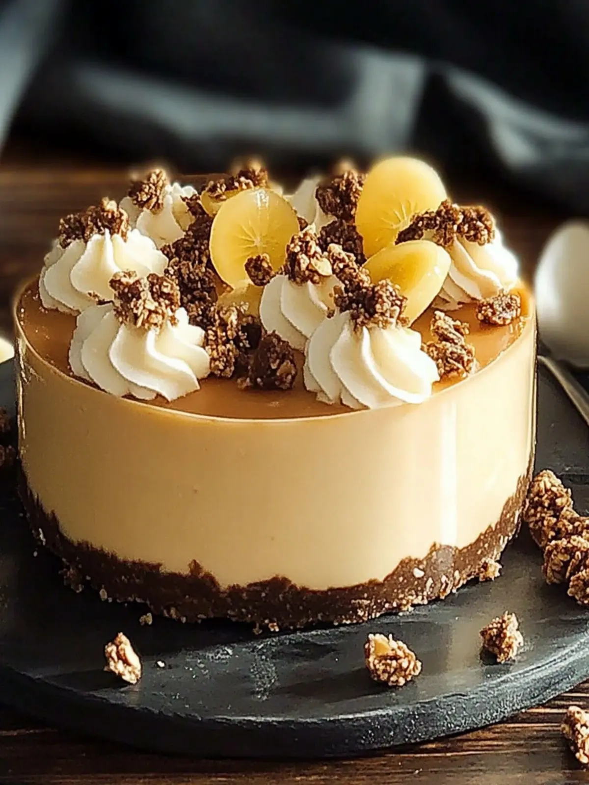 Gesalzene Karamellkäsekuchen-Mousse