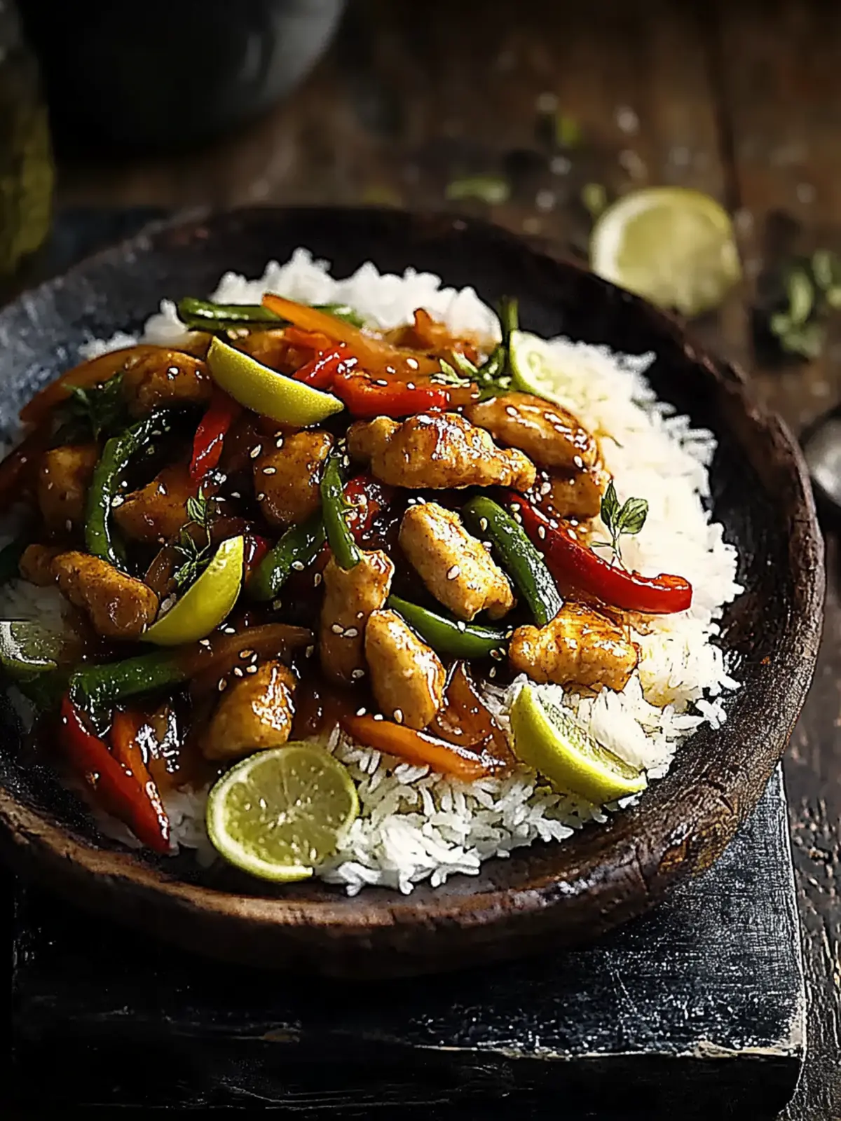 Chinesisches Rindfleischpfanne mit Reis