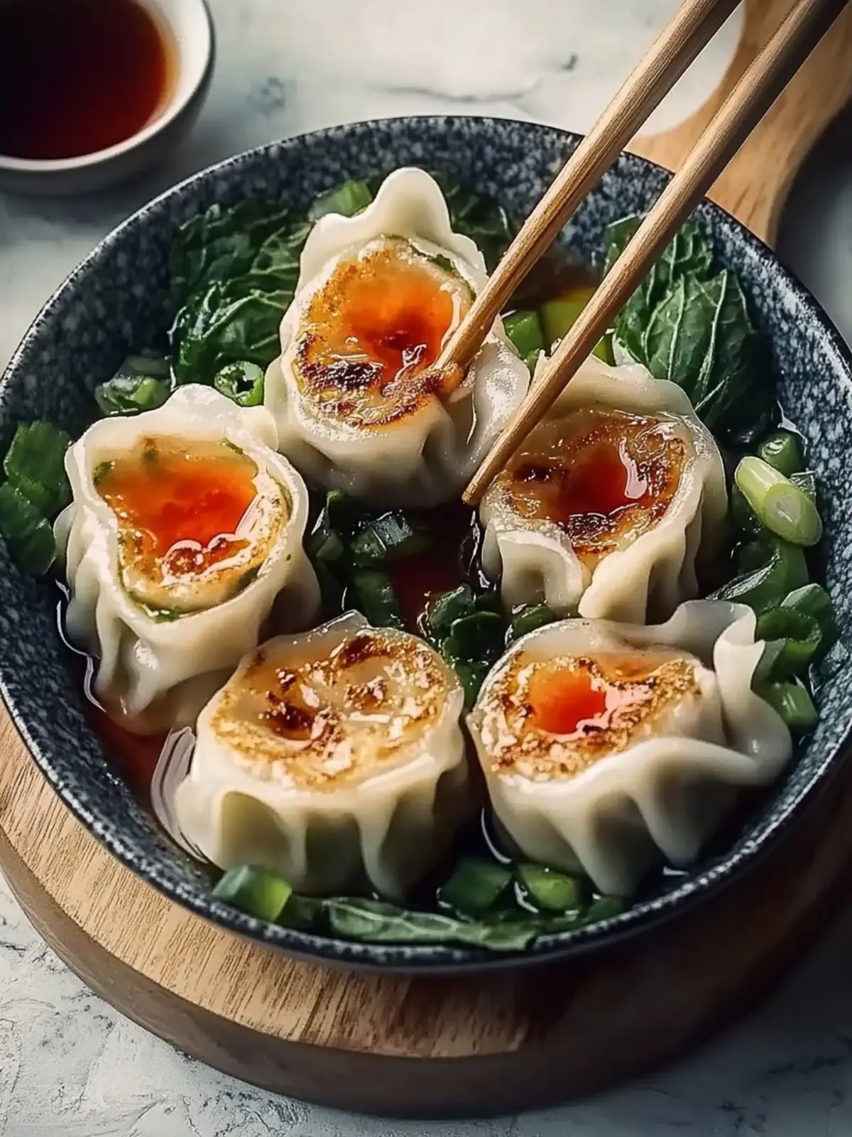 Leckere Ramen-Teigtaschen