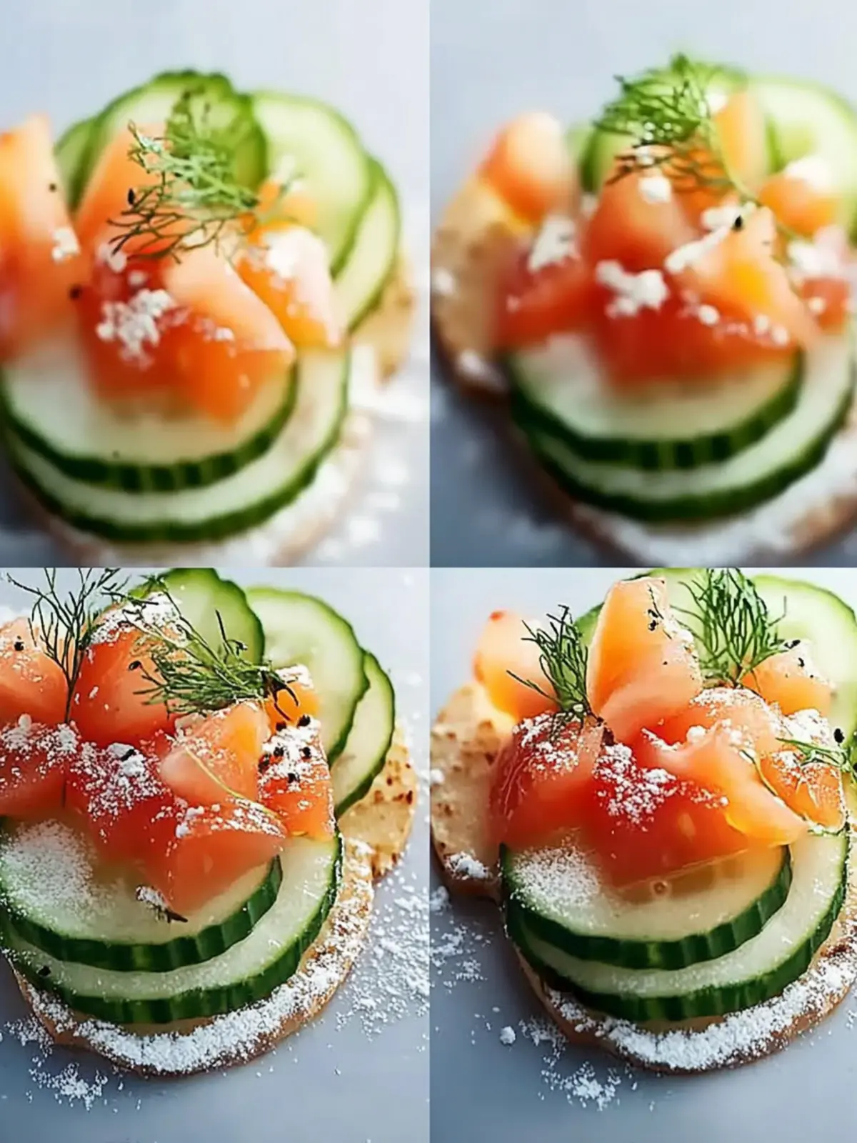 Geräucherte Lachs Canapés