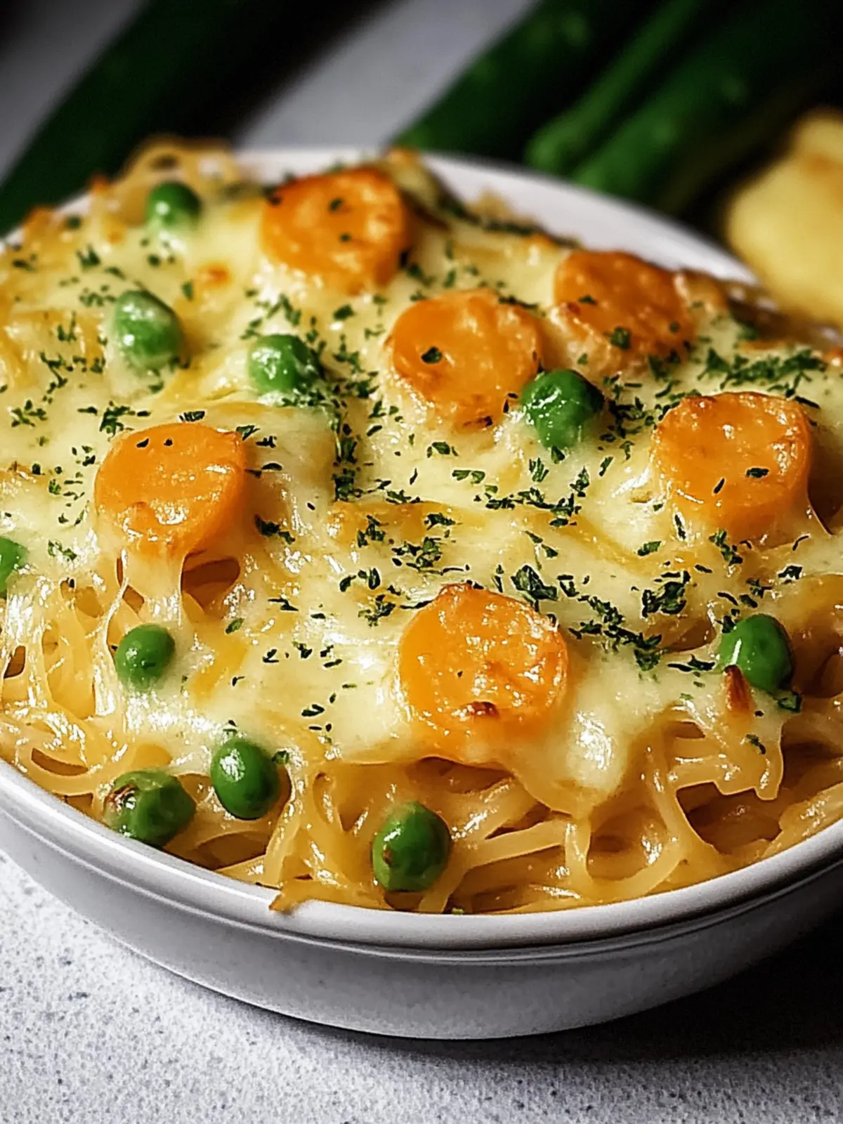 Genieße Spaghetti-Auflauf für die ganze Familie