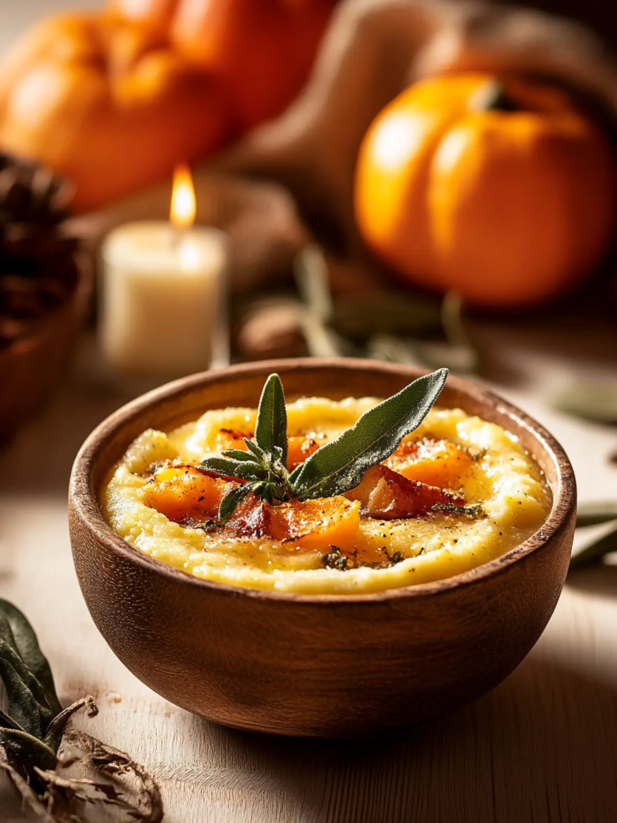 Perfekte Kürbis-Polenta