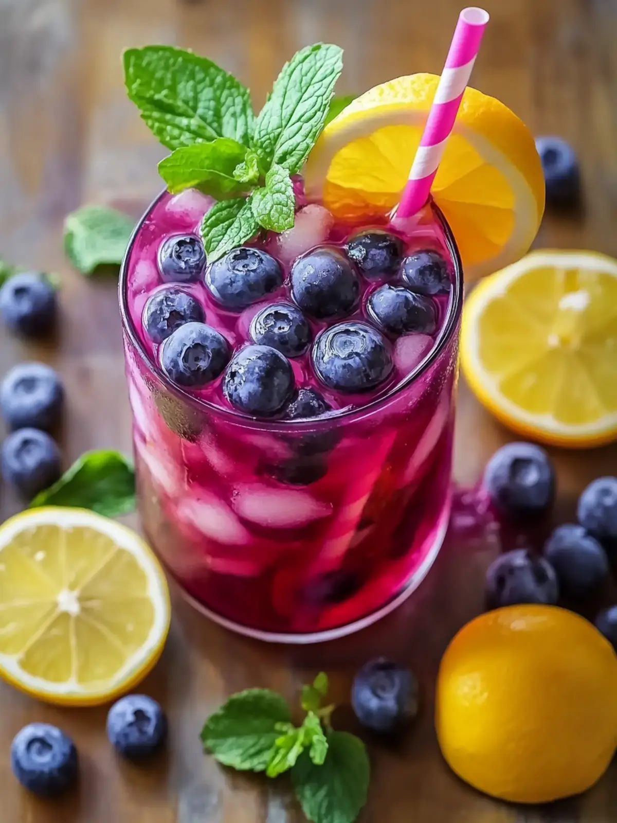 Blaubeer-Limonade