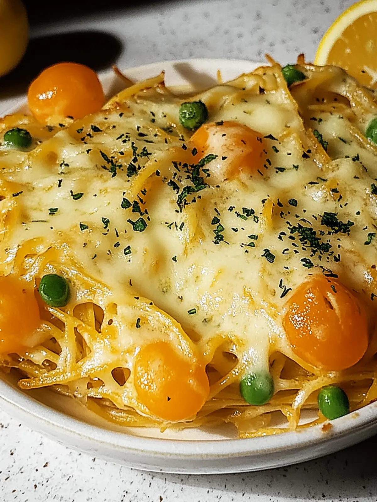 Genieße Spaghetti-Auflauf für die ganze Familie