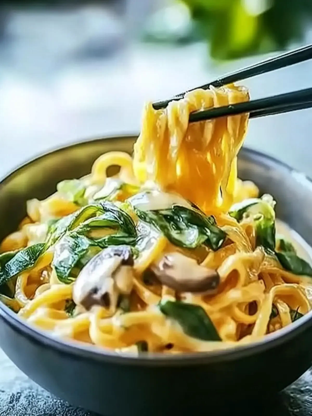 Mie-Nudeln mit Erdnusssauce
