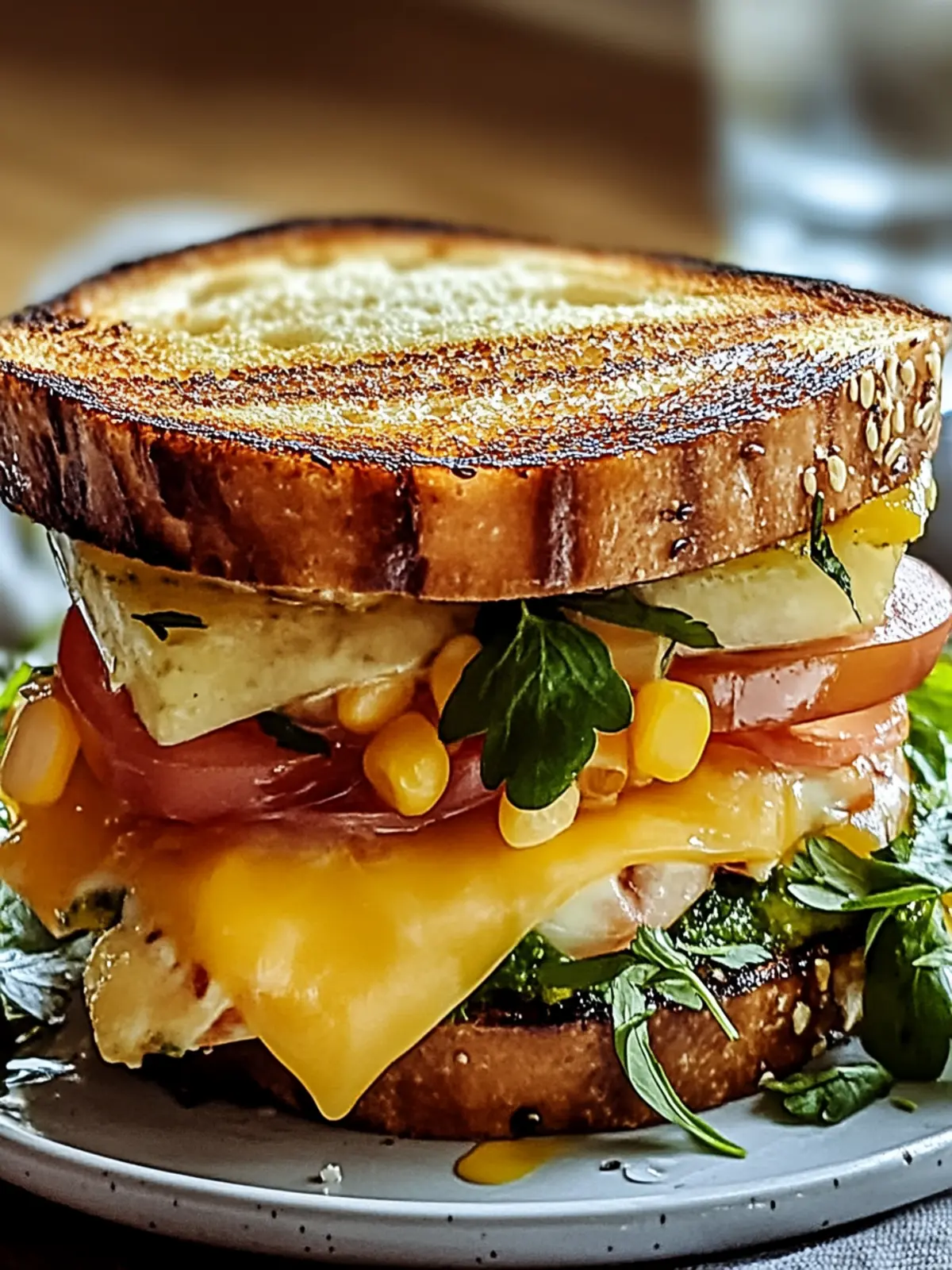 Bauernfrühstücks-Sandwich