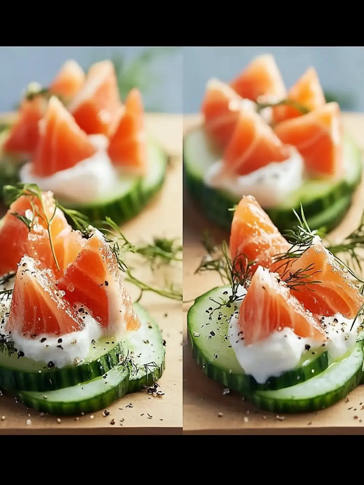 Geräucherte Lachs Canapés