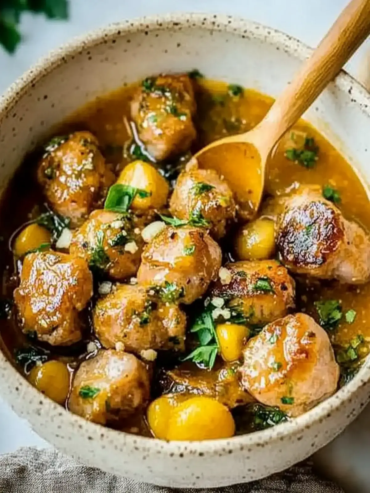 Hühnchen- und Kürbisknödel