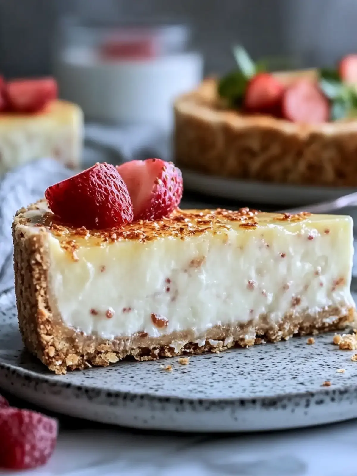 Cremige Vanille-Bohnen weiße Schokoladen-Mousse-Käsekuchen