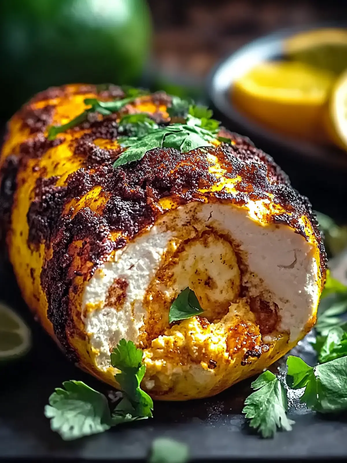 Chipotle-Hühnchen Butternusskürbis