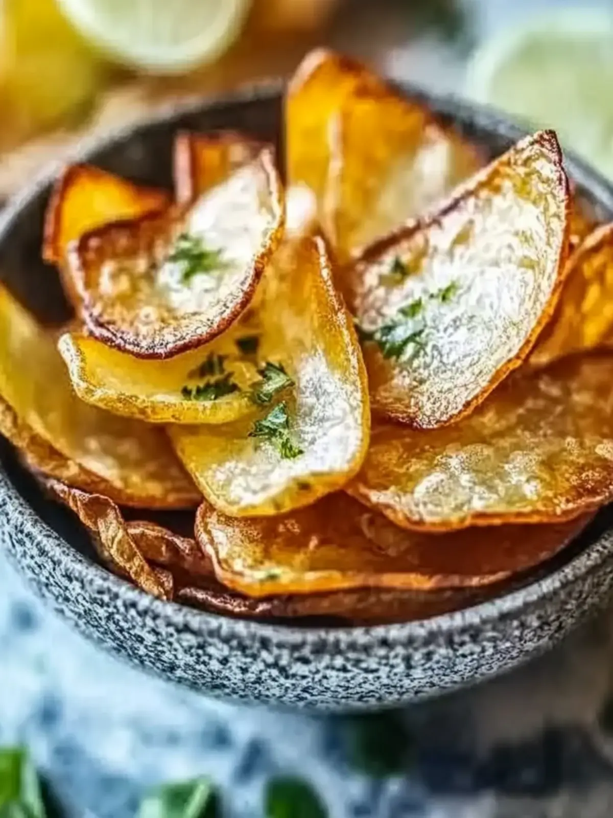 Luftfritteuse Kartoffelchips