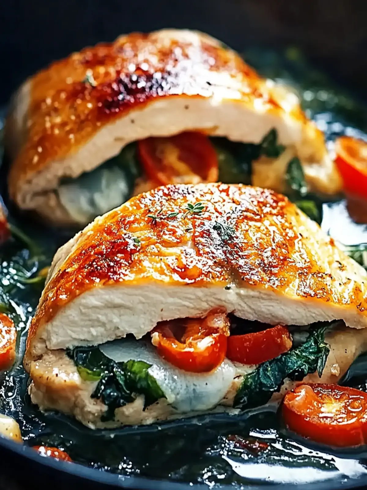 gefüllte Hähnchenbrust