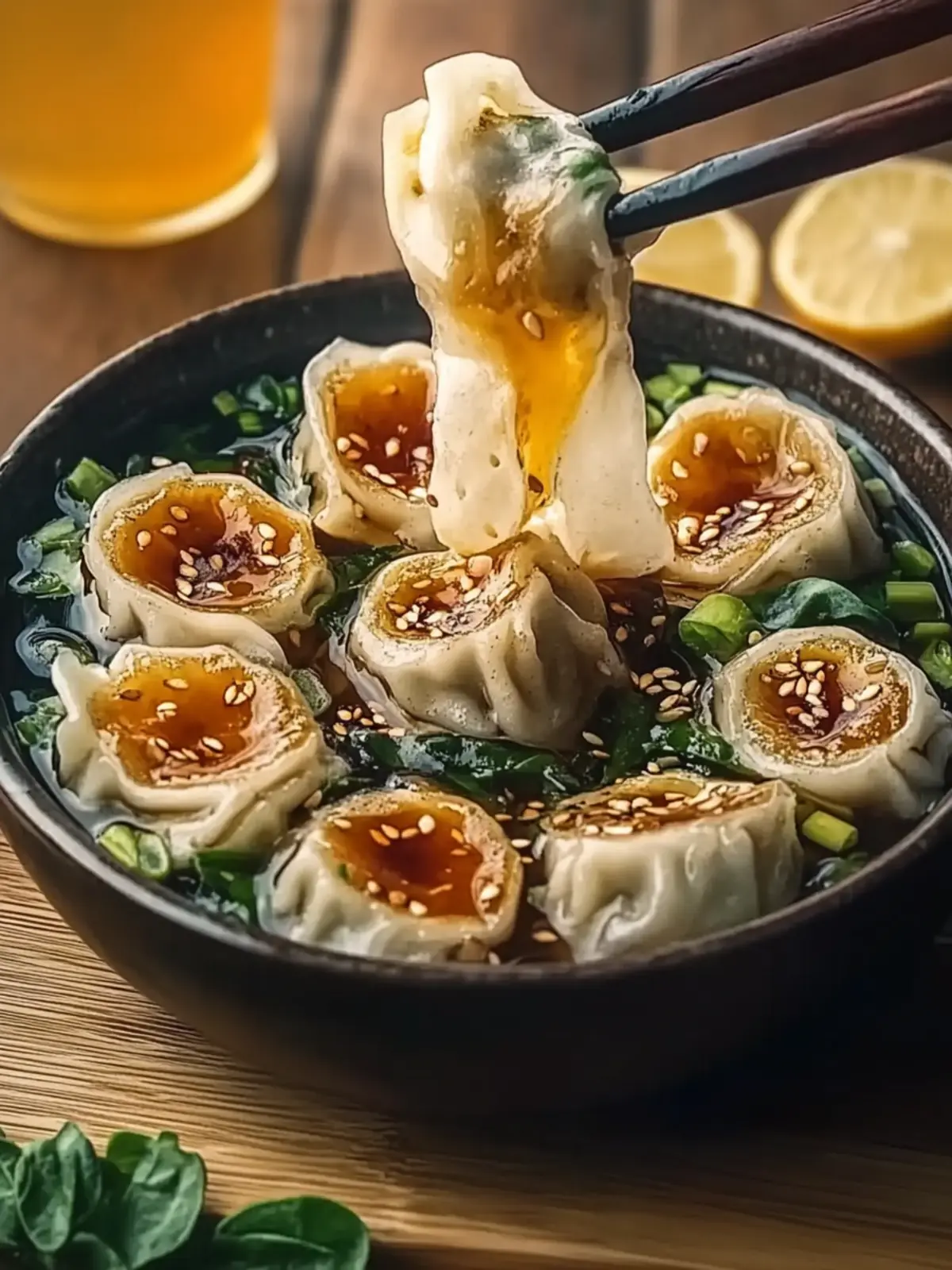 Leckere Ramen-Teigtaschen