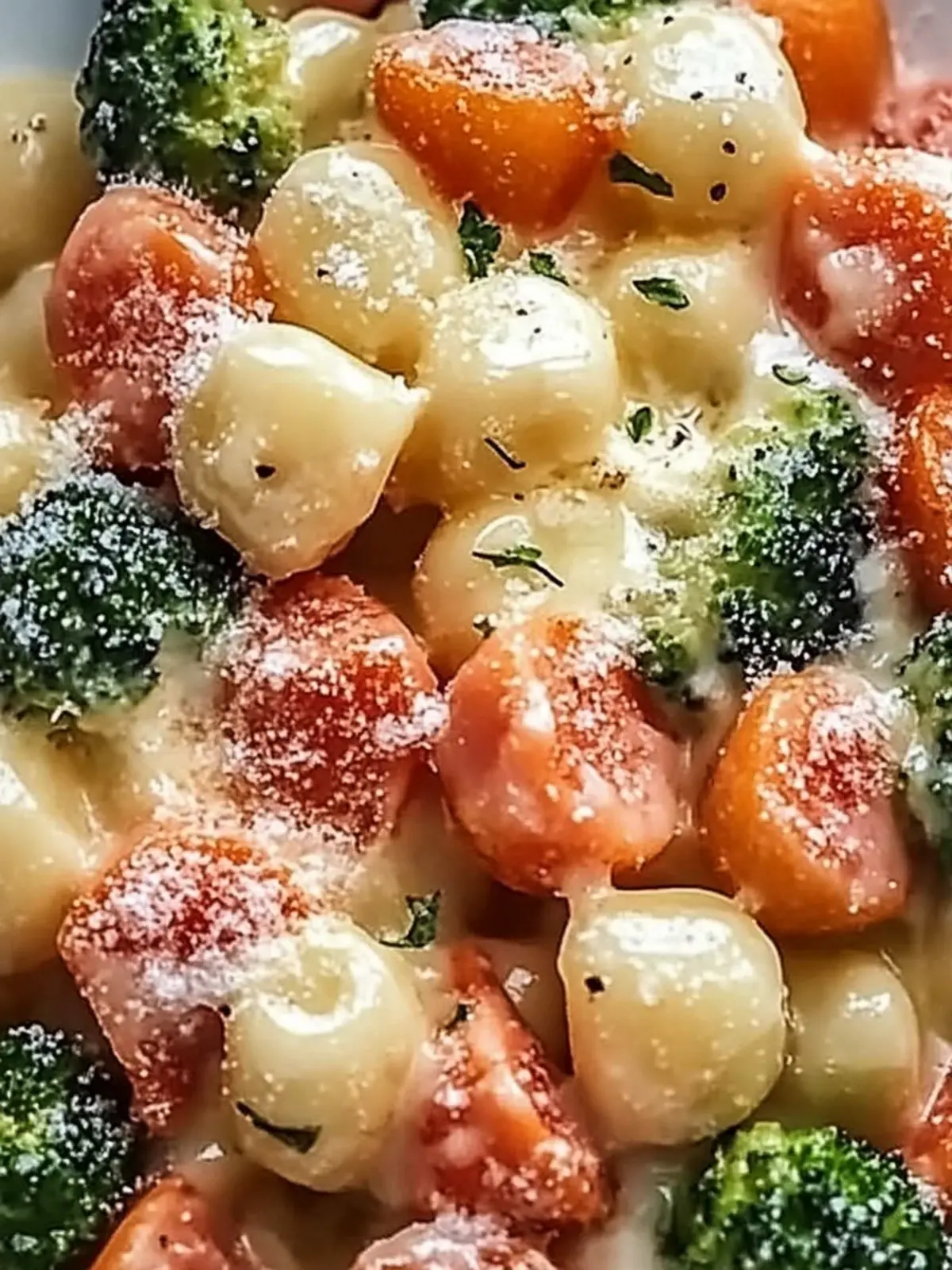 Creamy Gnocchi Broccoli Casserole