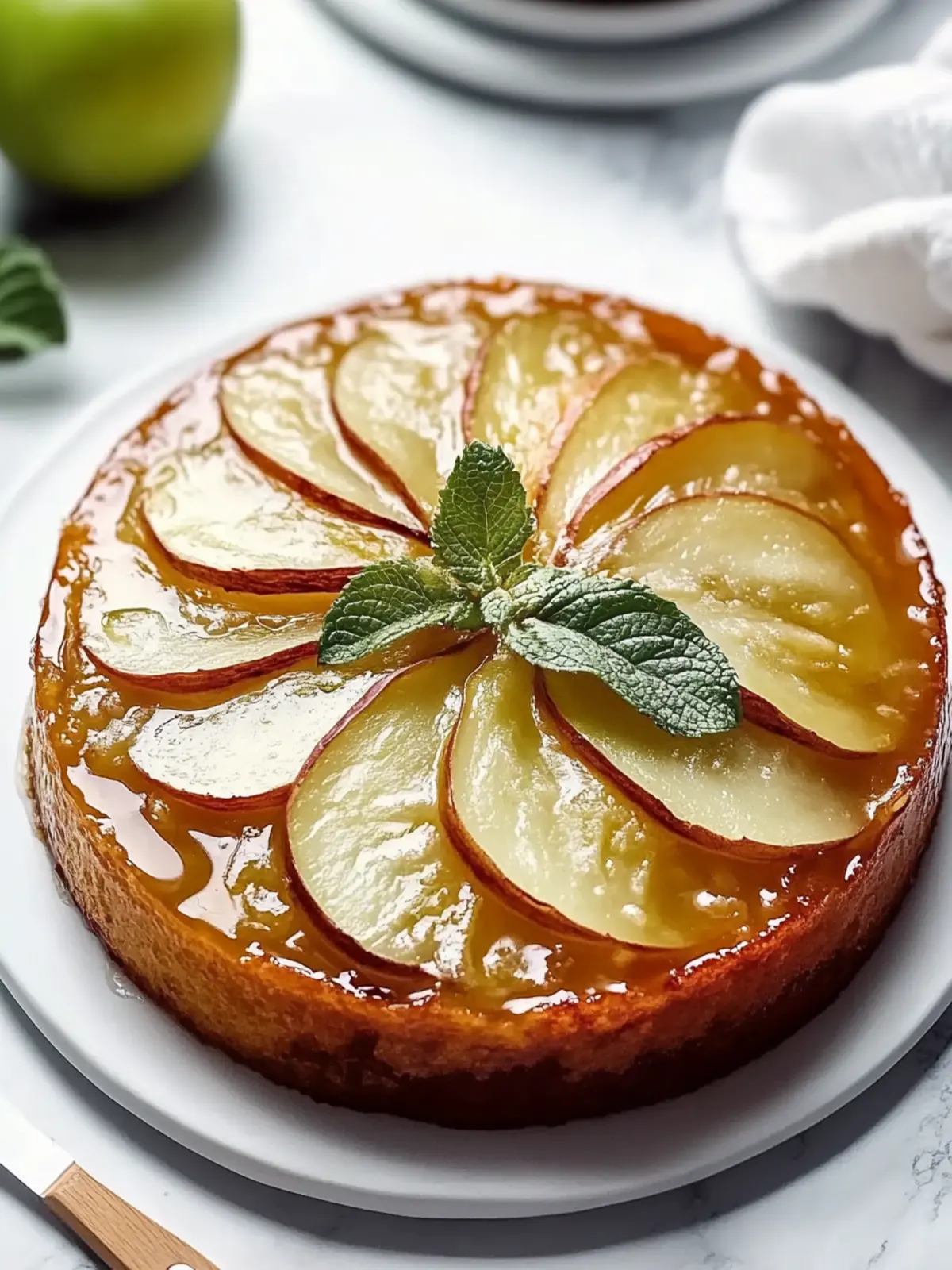 Leckerer Apfel-Untendrehen-Kuchen Rezept für Dessertliebhaber