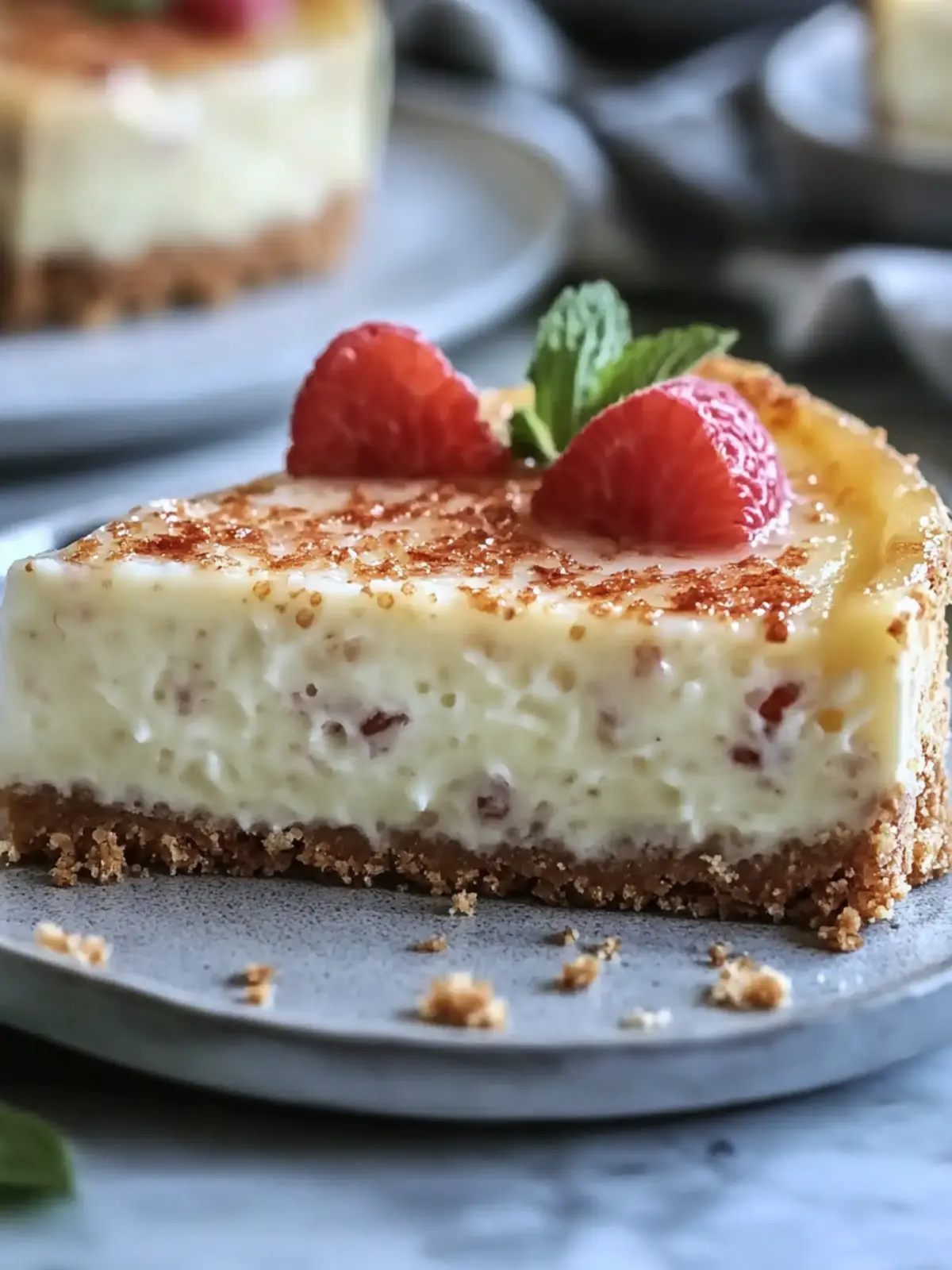 Cremige Vanille-Bohnen weiße Schokoladen-Mousse-Käsekuchen