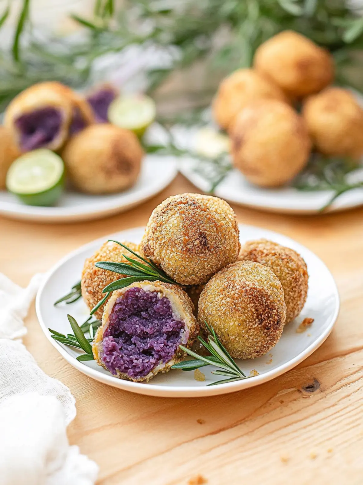 Gebackene rote Kohlknödel