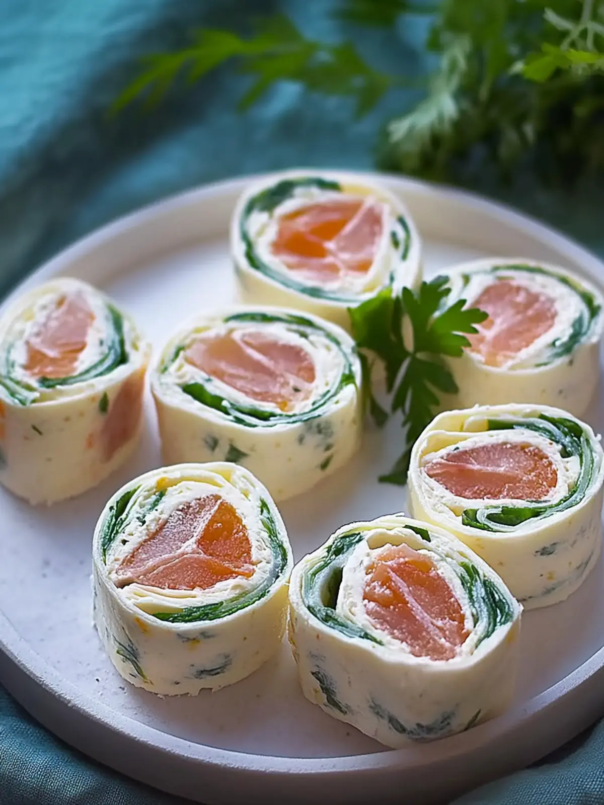 Lachs Frischkäse Rollen