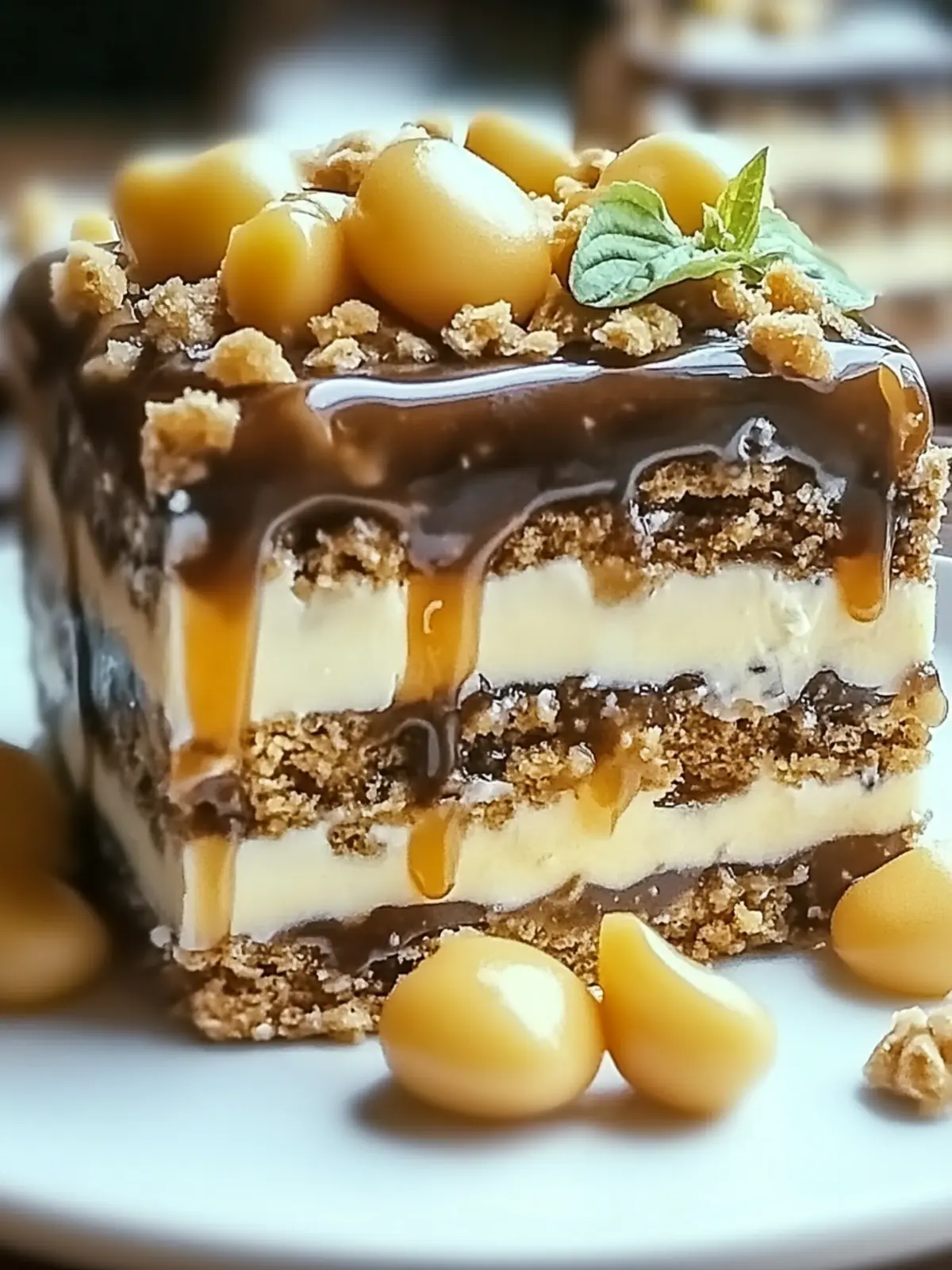 Karamell Toffee Crunch Kuchen