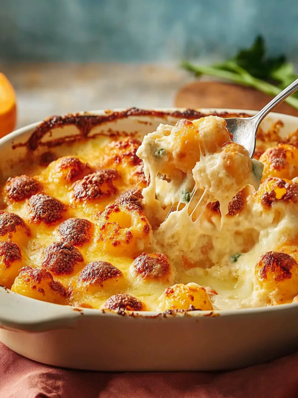 Cremige Gnocchi-Auflauf