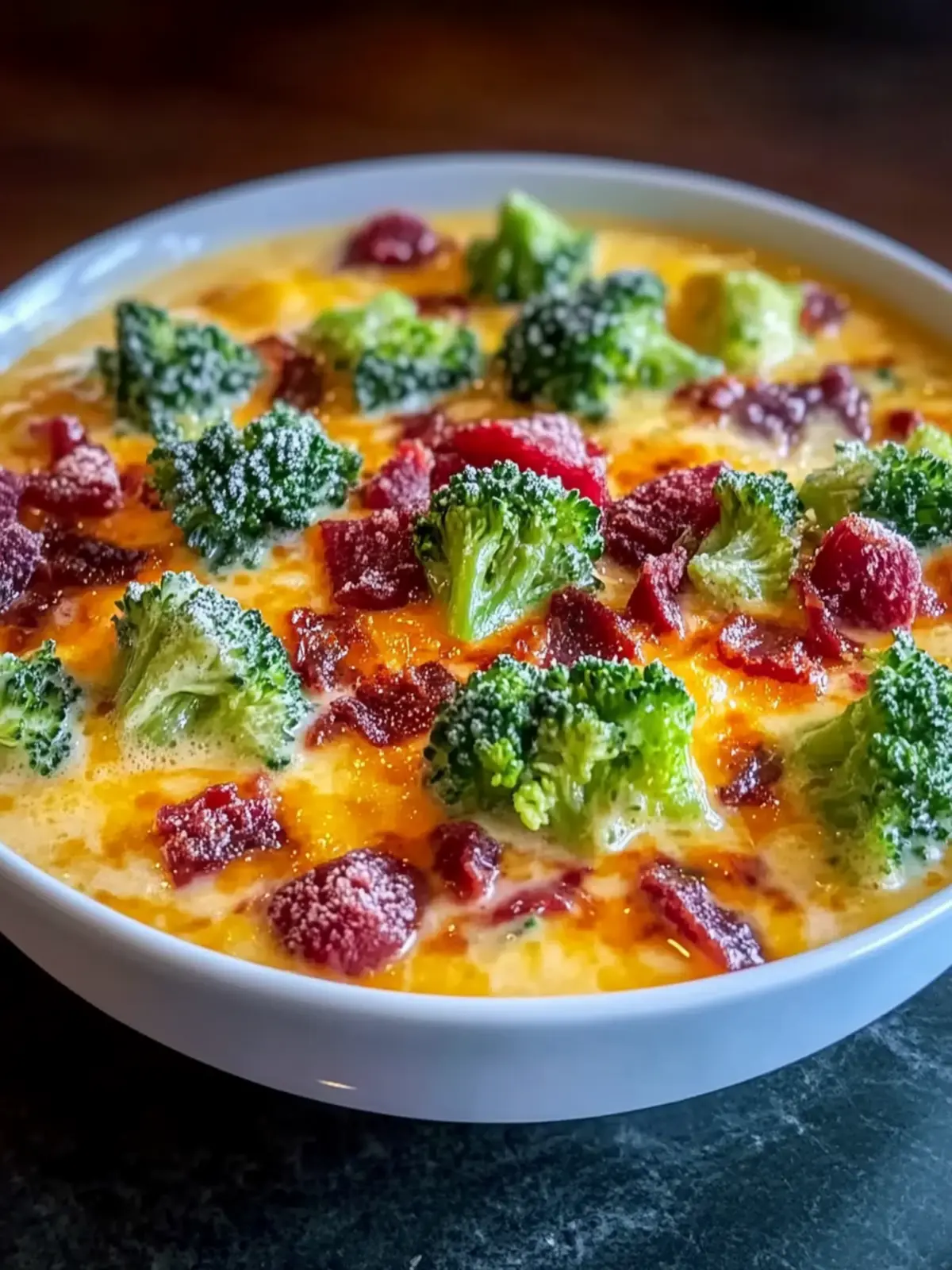 Cremige Brokkoli-Cheddar-Suppe Rezept