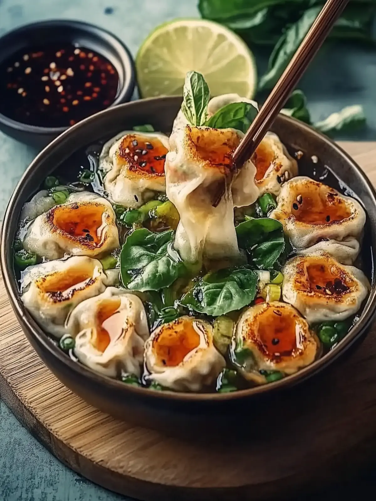 Leckere Ramen-Teigtaschen