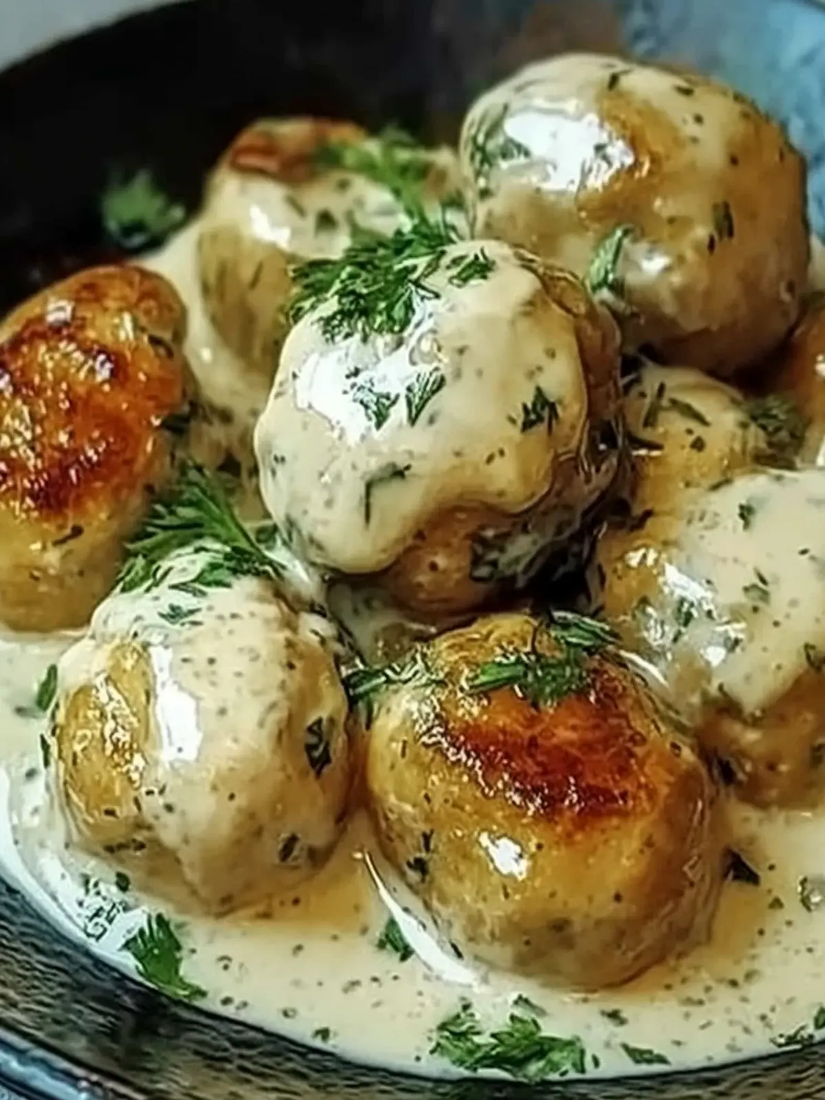 Rosenkohl in Frischkäse- und Senfsoße