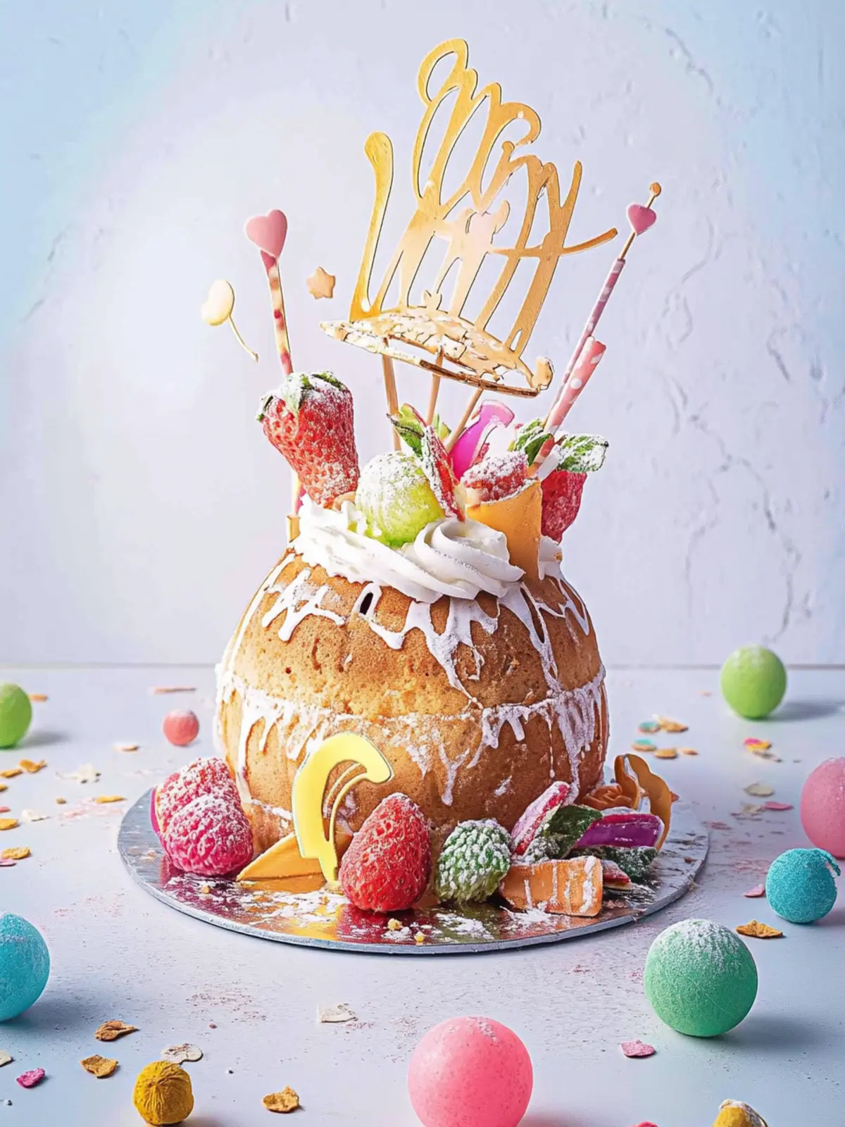 Regenbogenkuchen für den ersten Schultag