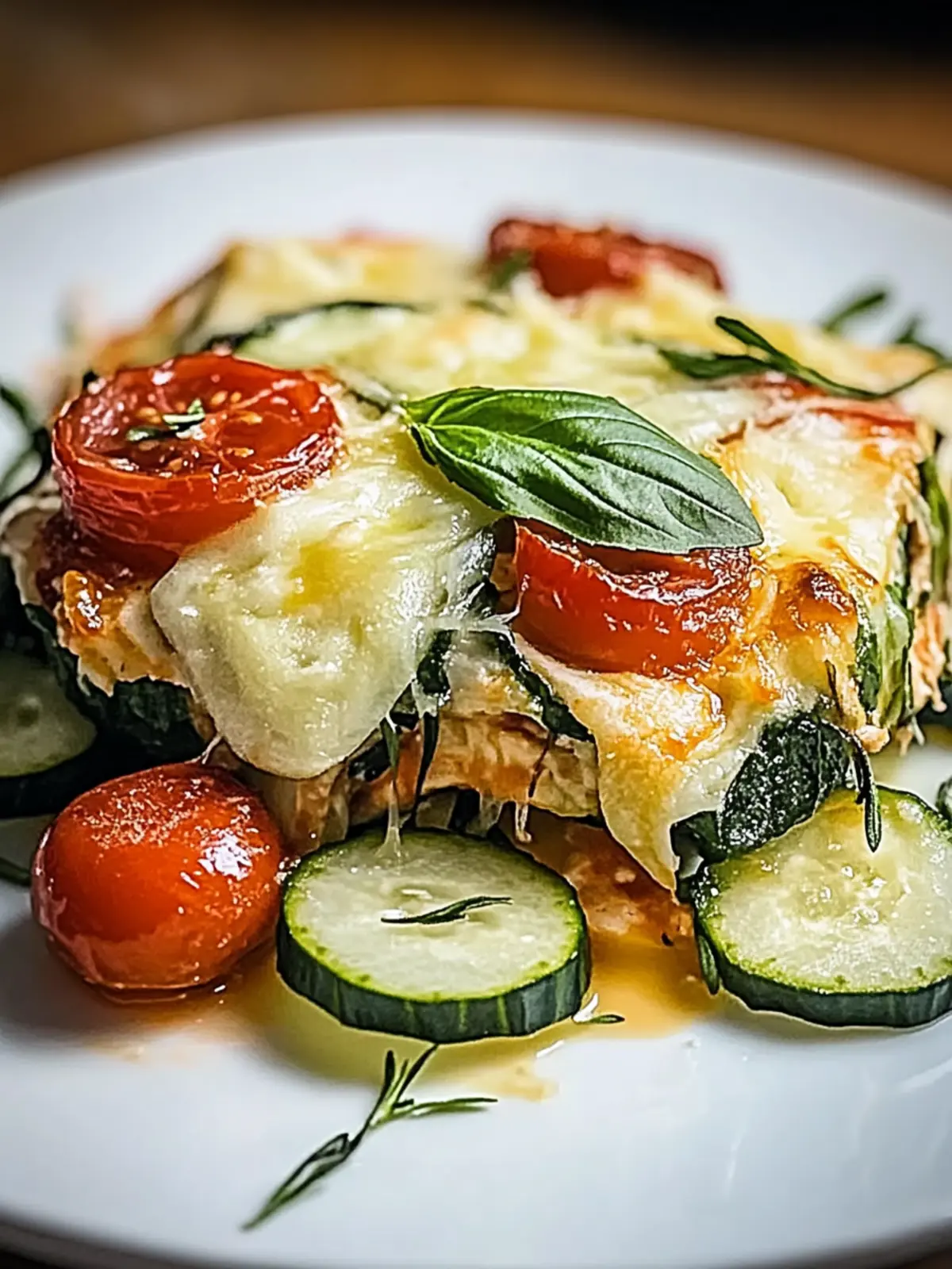 Brathähnchen & Zucchini Auflauf