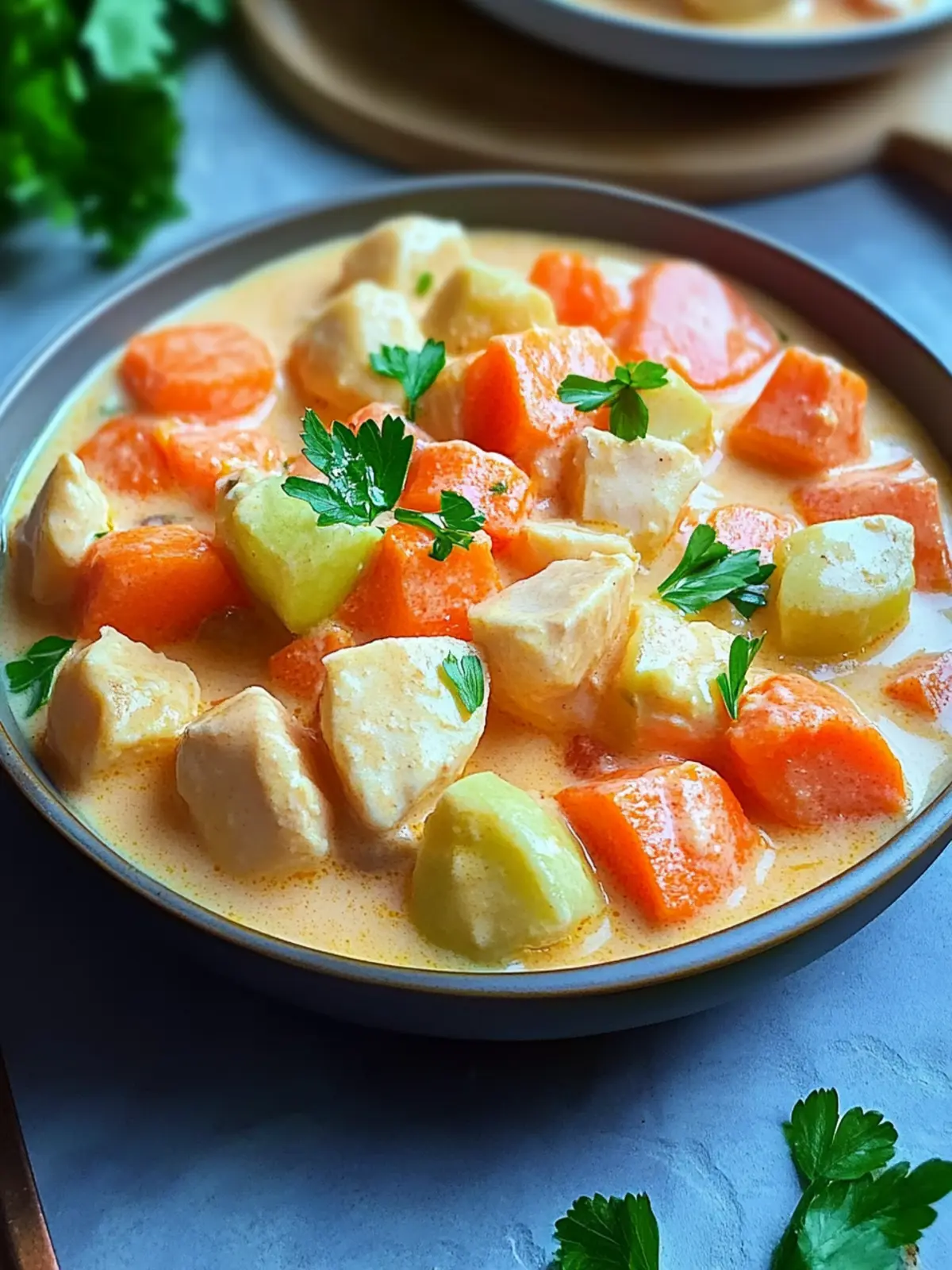 Kohlrabi, Karotte und Hähnchenpfanne