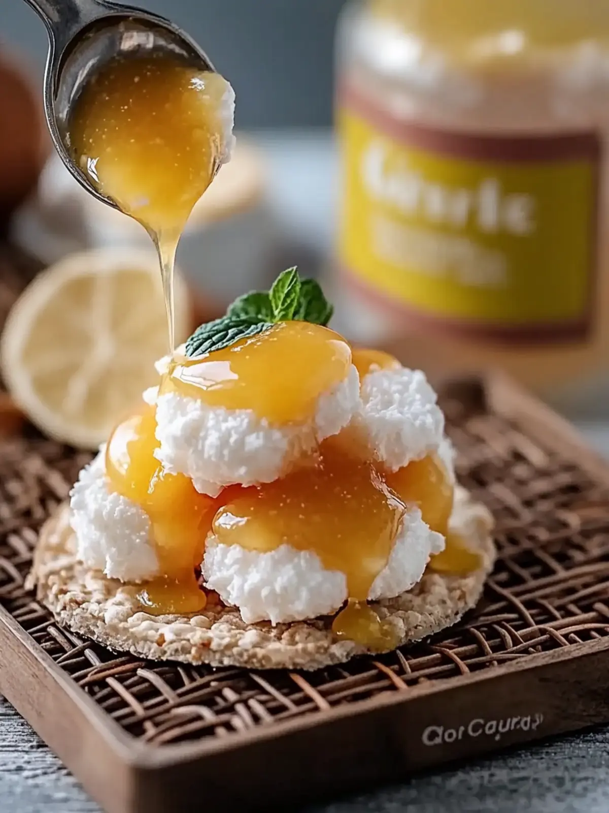 Saftige Kokosmakronen mit Zitronencreme