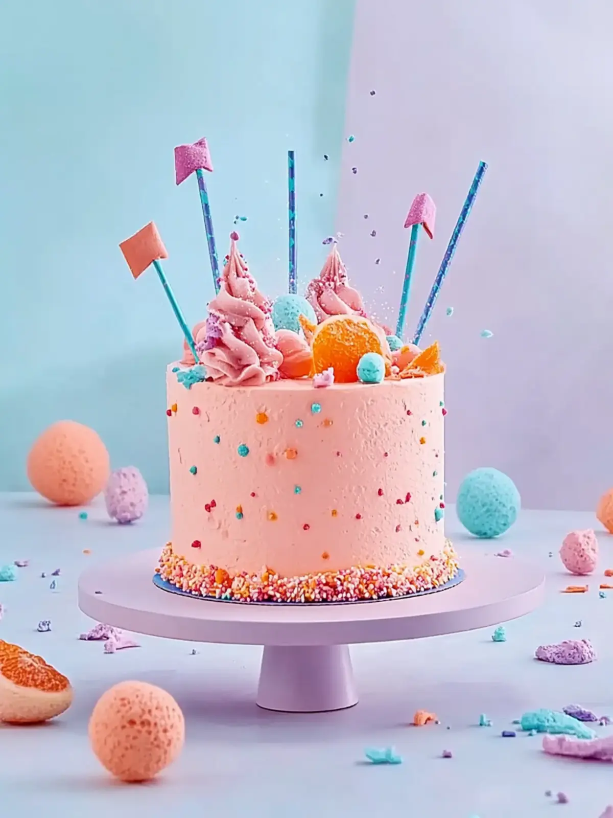 Ein bunter Kuchen für den perfekten Start in die Schule