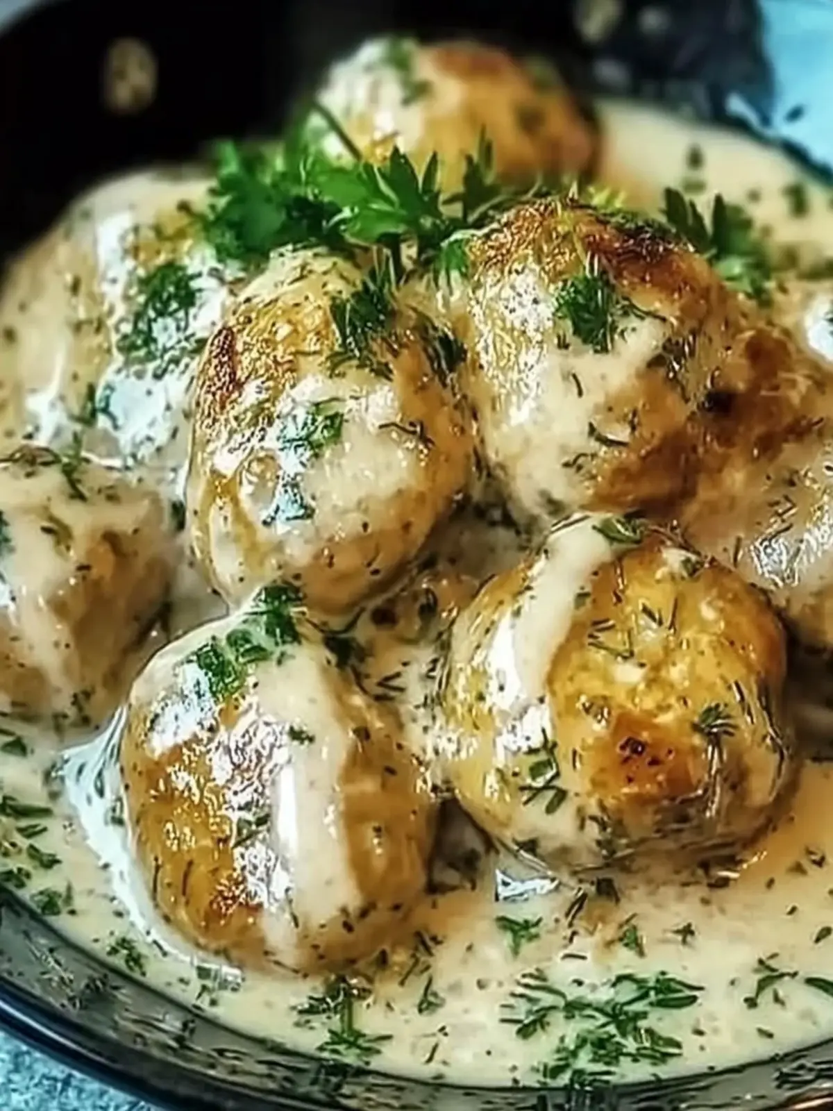 Rosenkohl in Frischkäse- und Senfsoße