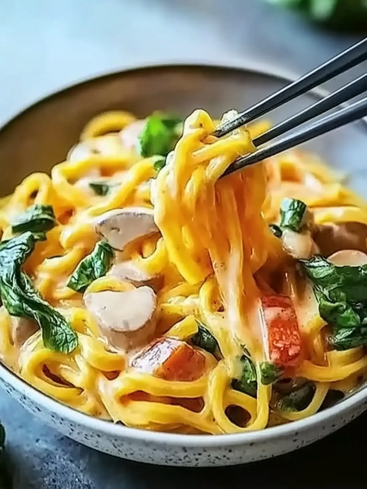 Mie-Nudeln mit Erdnusssauce