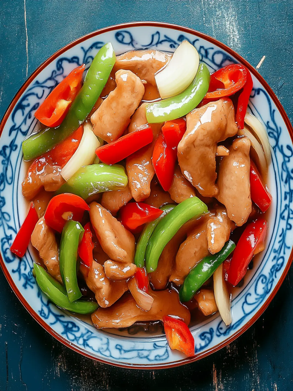 Einfache Hähnchenbrust mit Paprika