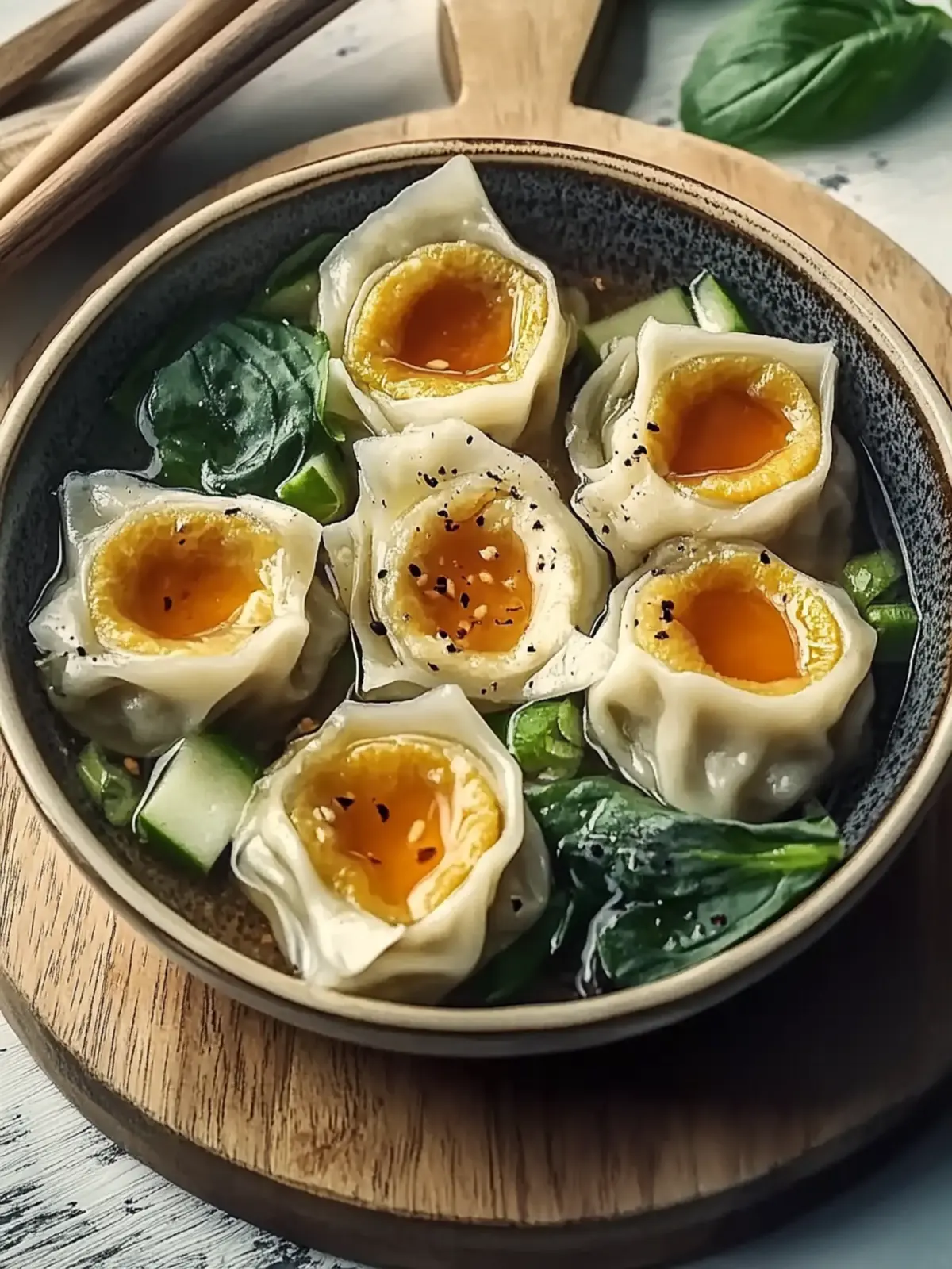 Leckere Ramen-Teigtaschen