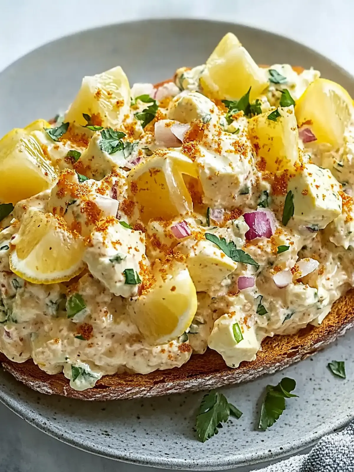 Gesunde Thunfisch-Eiersalat Rezept