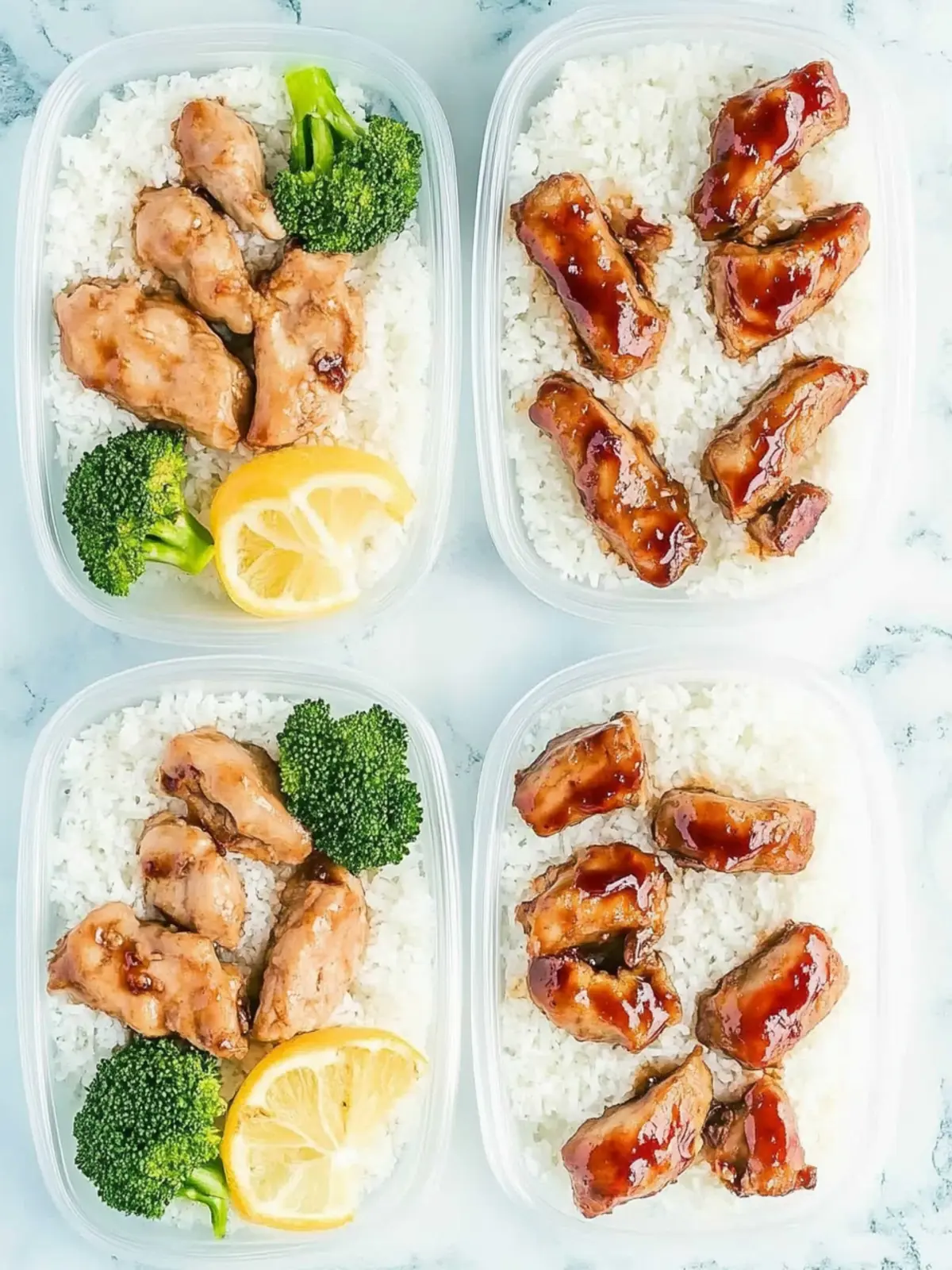 Teriyaki-Hühnchen-Lunchbox-Idee