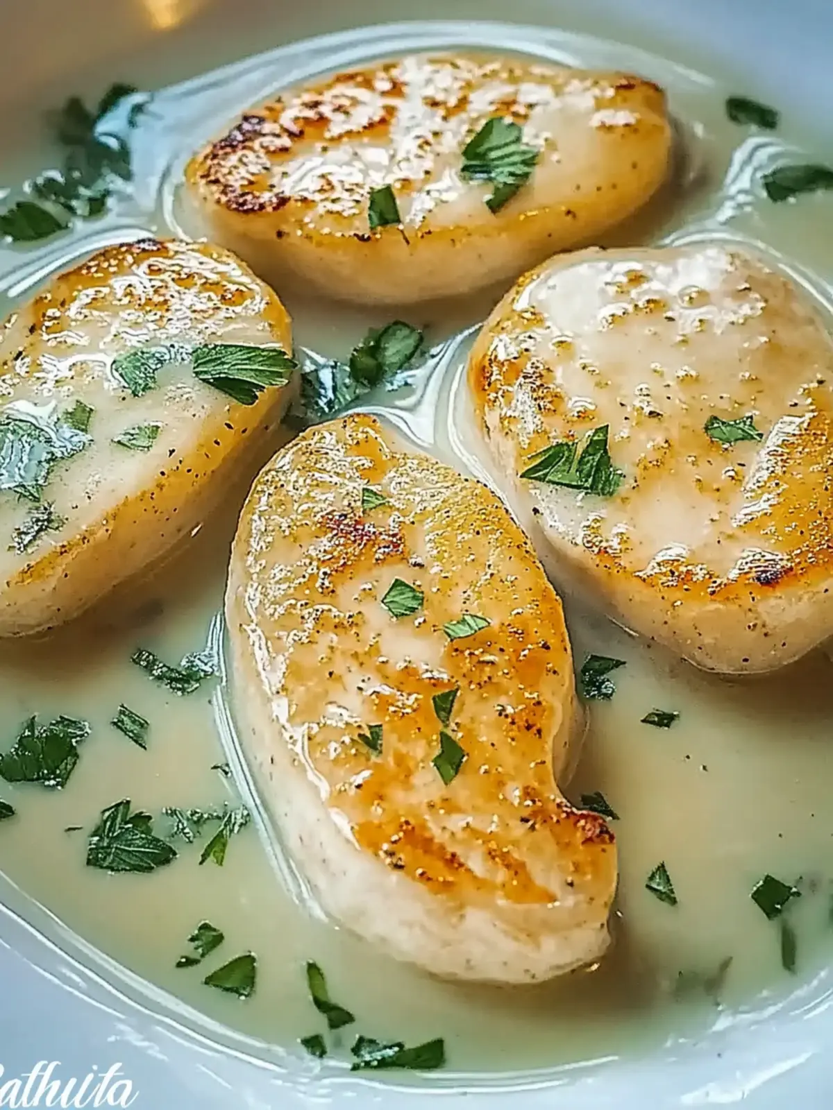 Hähnchenbrust in Sahnesoße