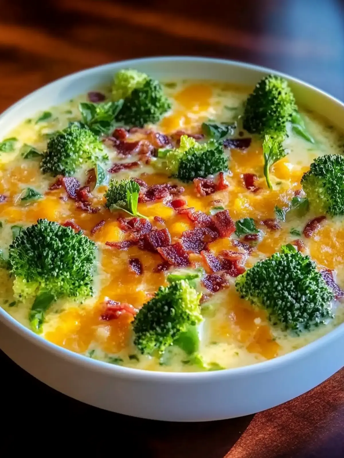 Cremige Brokkoli-Cheddar-Suppe Rezept