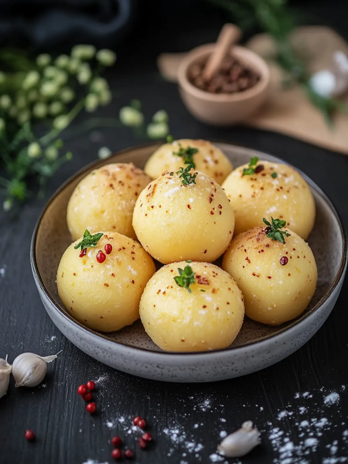 Kartoffelknödel aus gekochten Kartoffeln