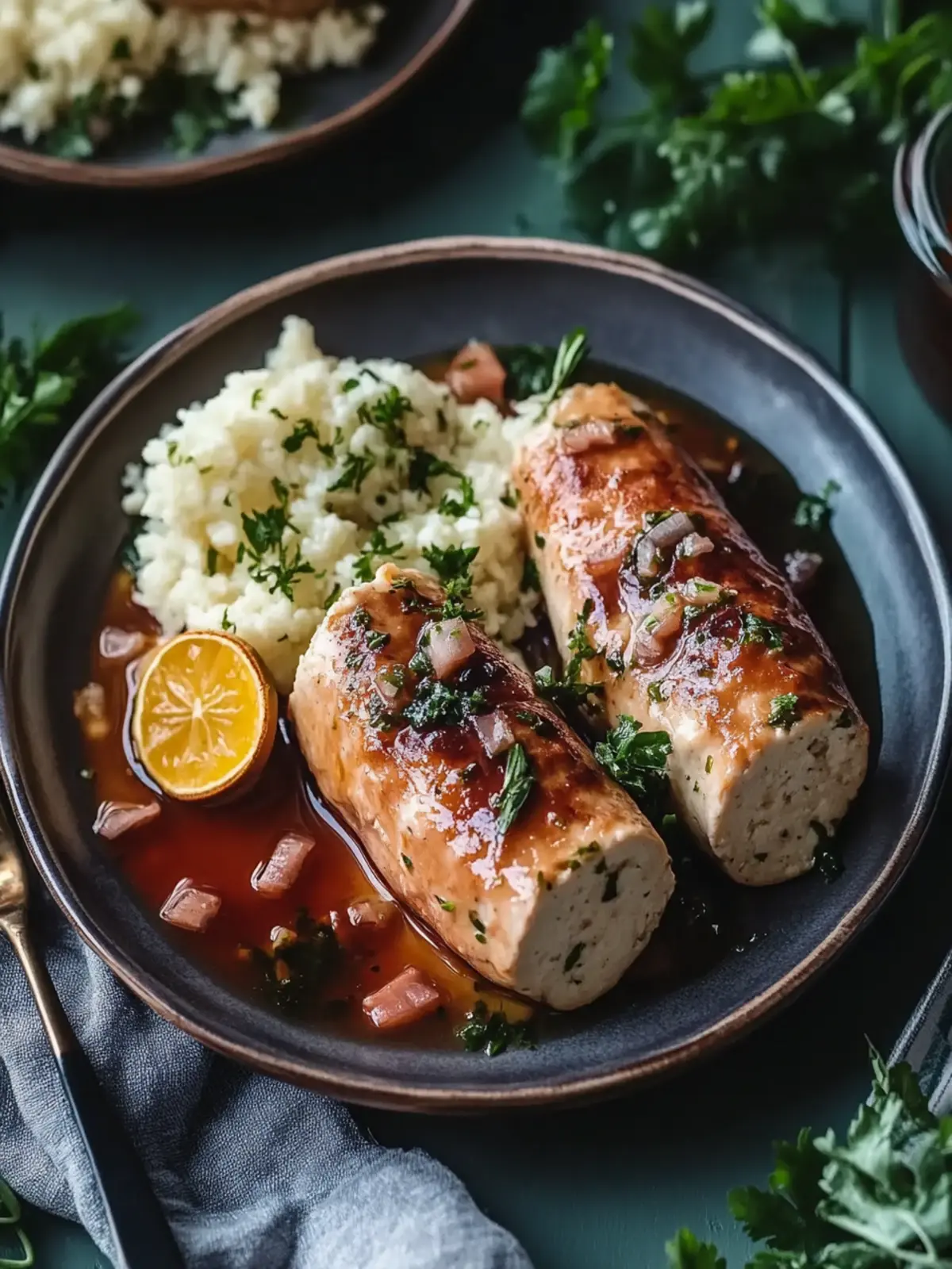 vegane Rouladen mit geräuchertem Tofu