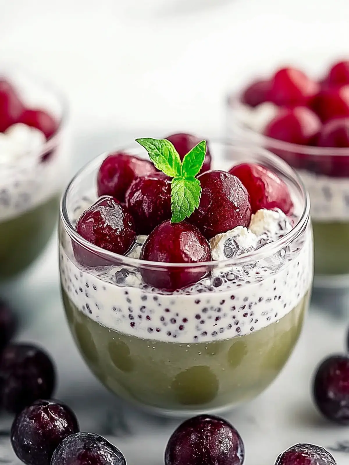 Gesunde Kirsch-Chia-Pudding