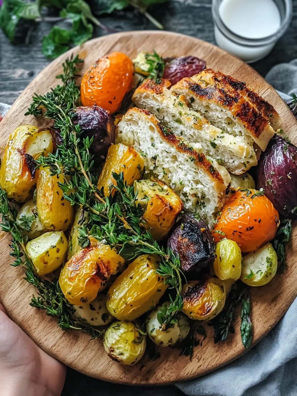 Ahorn-Dijon geröstetes Gemüse