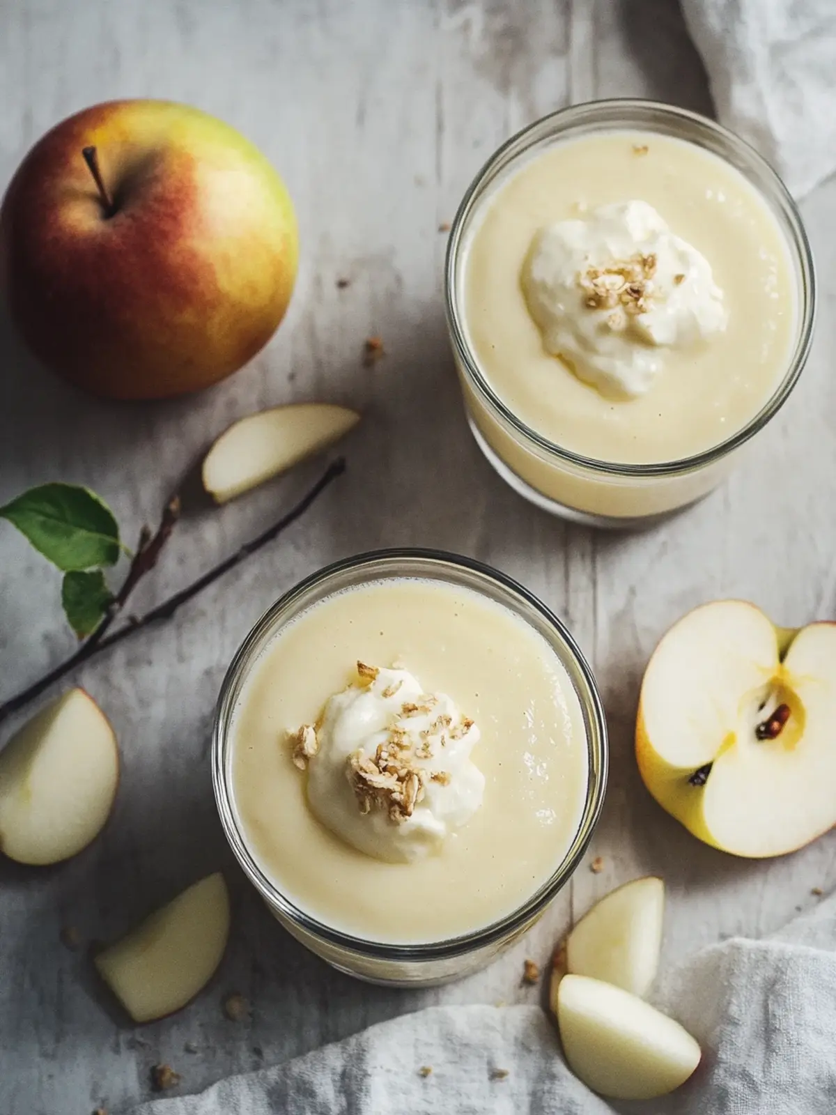 Vegane Apfel-Creme