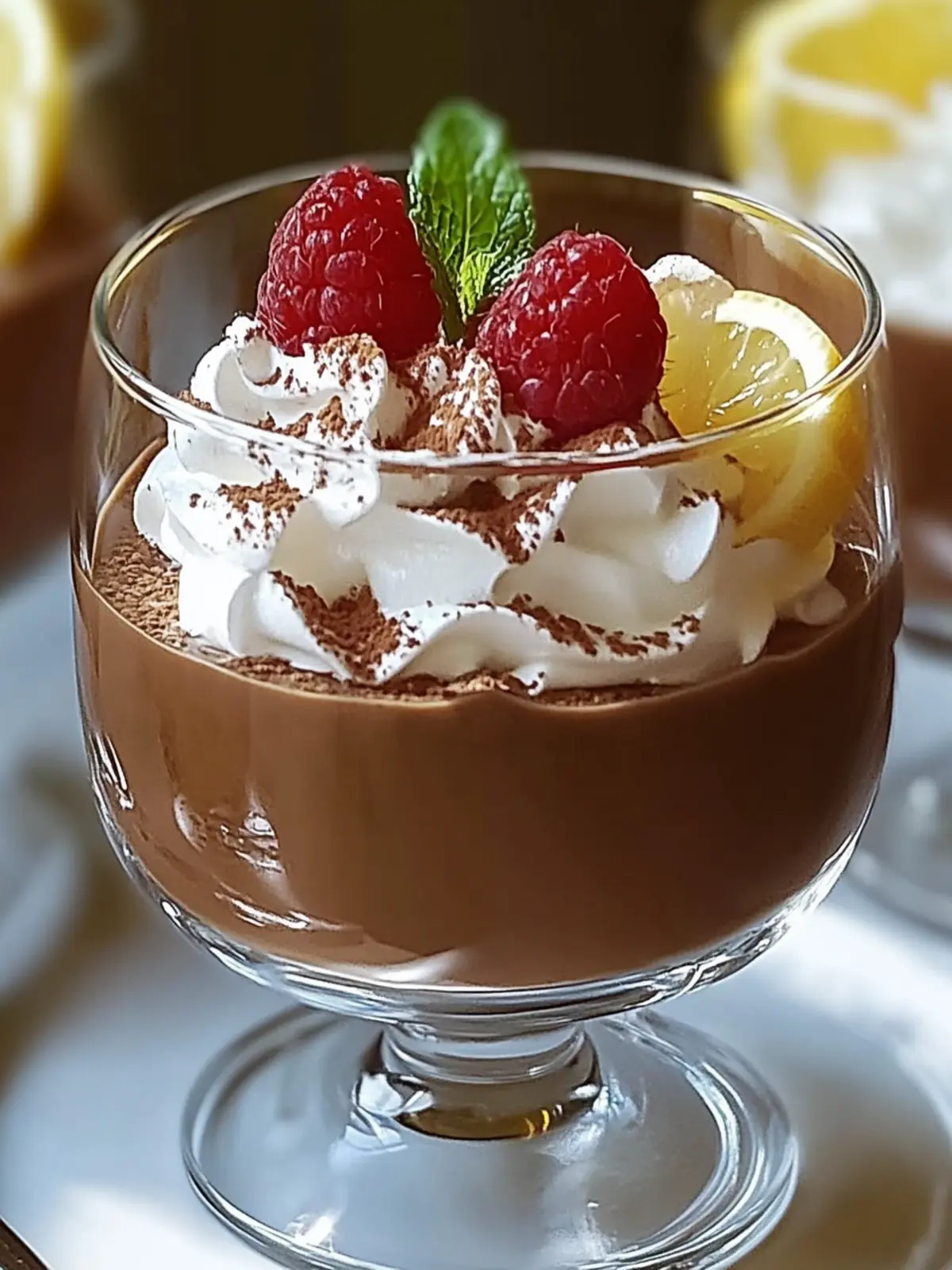 Delizious Hüttenkäse Schokoladenmousse