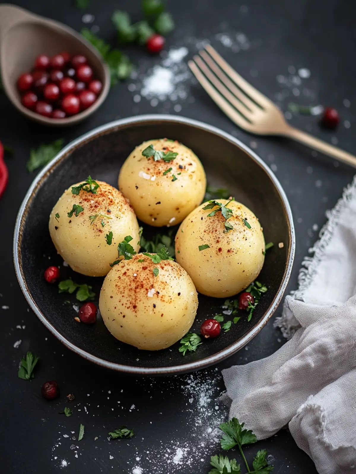 Kartoffelknödel aus gekochten Kartoffeln