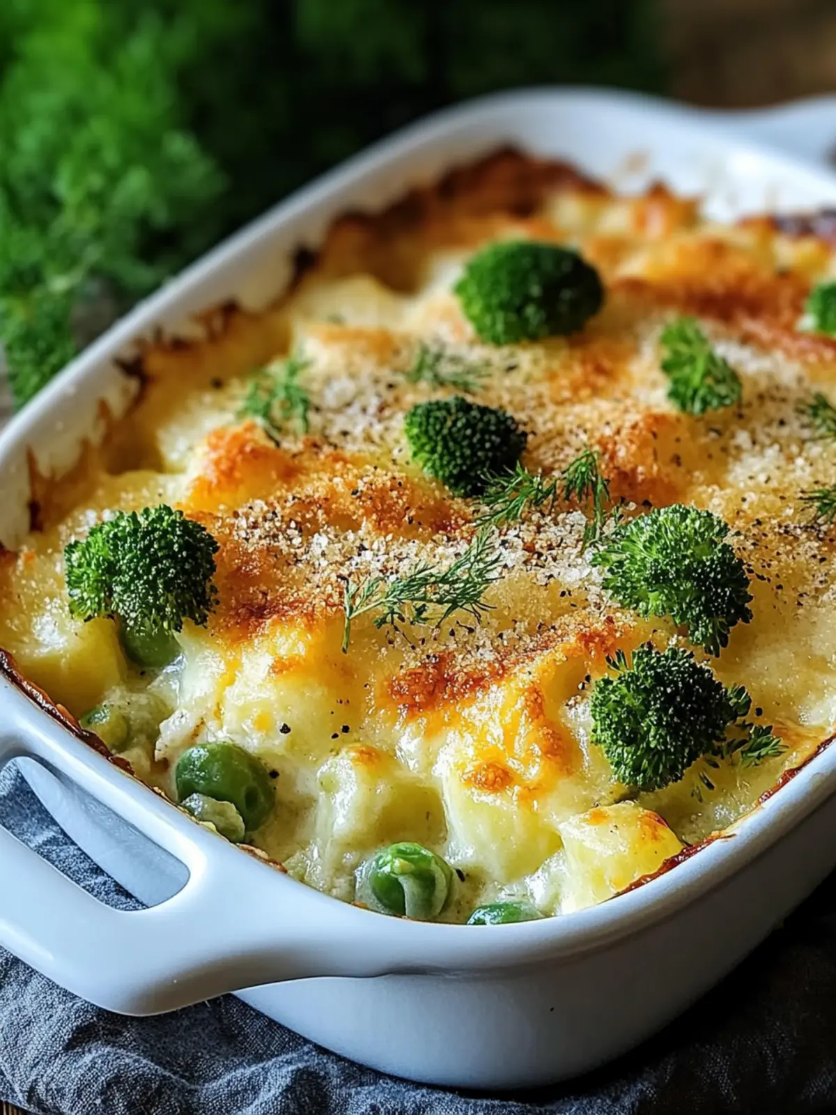 Kartoffelgratin mit Brokkoli