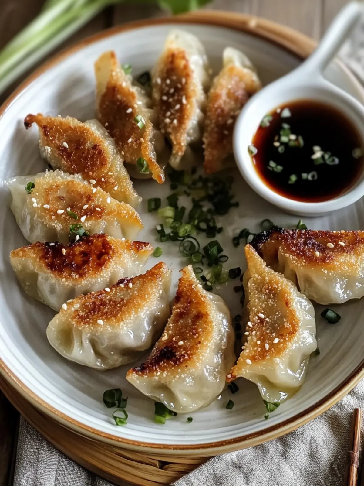 Knusprige gebackene asiatische Teigtaschen