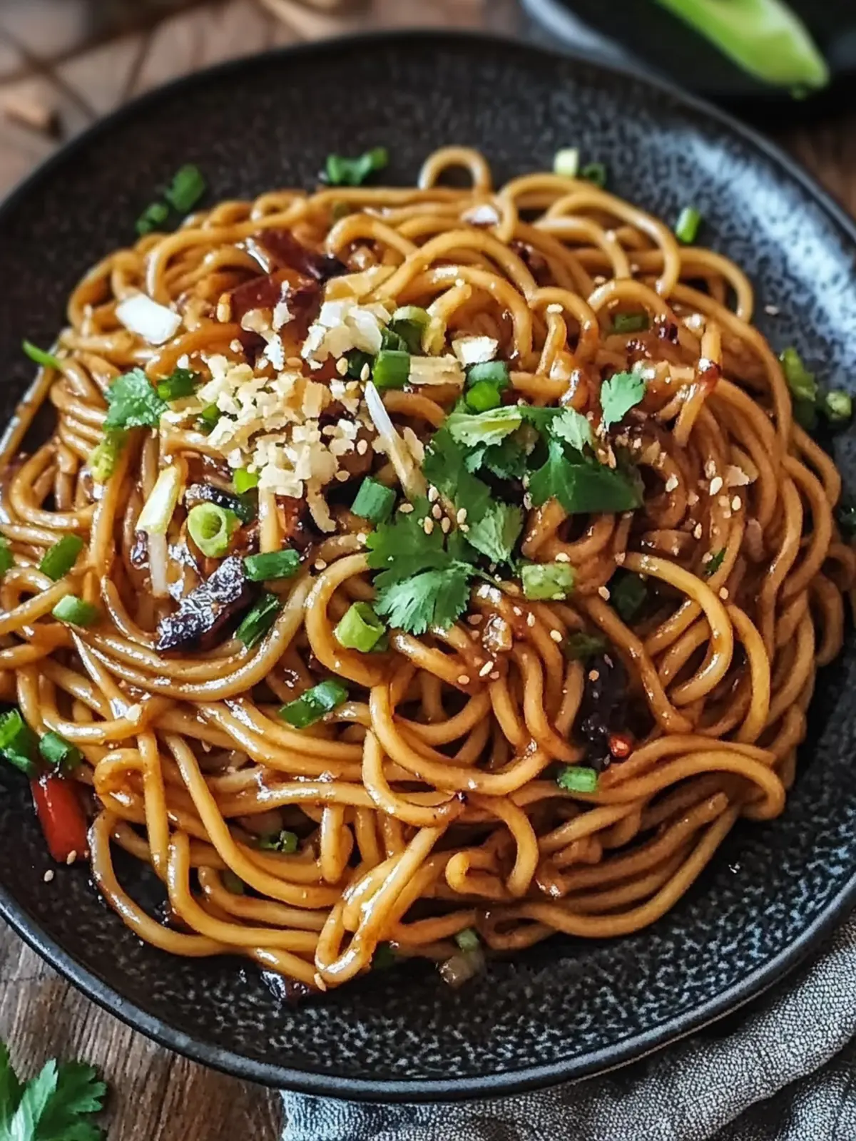 Hoisin Knoblauch Nudeln